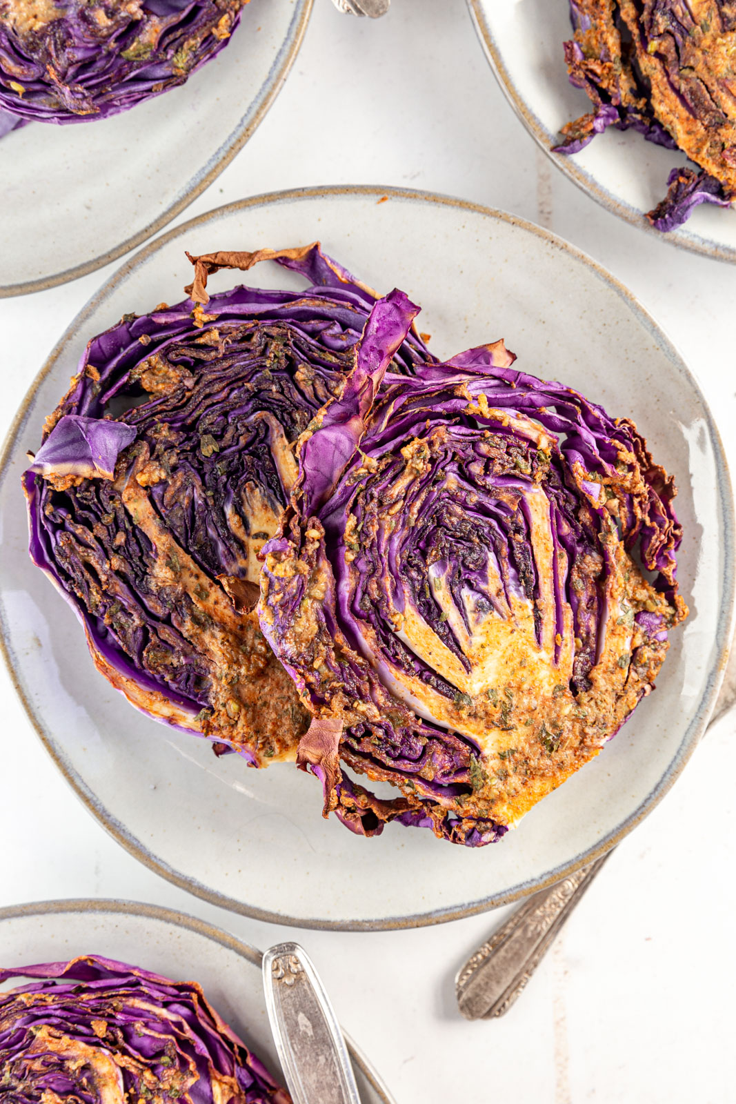 Red Cabbage Steaks (Air Fryer Option & Vegan)